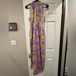 colorful “llse smith for dalani” VTG dress maxi